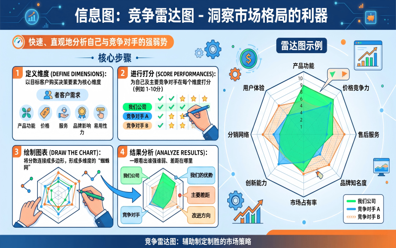 竞争雷达图