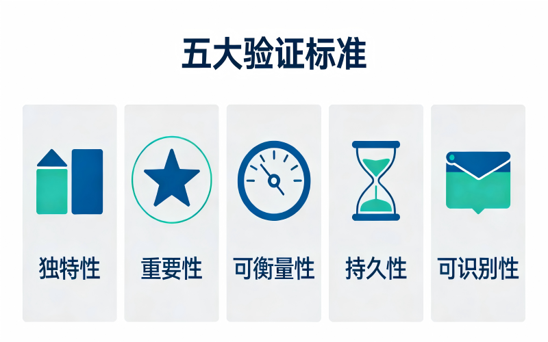 五大验证标准